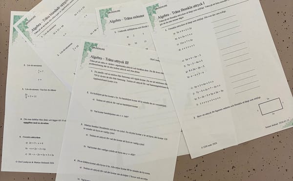 Vårt arbetssätt i matematik